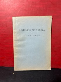 LISTENING MATERIALS 听力材料（国内影印本）