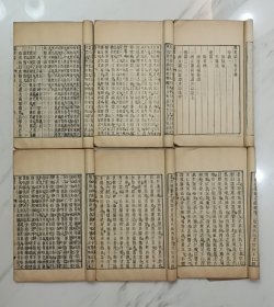 清代木刻光绪庚辰本（伤寒论）附明理论、六本一套全。 《伤寒论》为东汉张仲景所著汉医经典著作，是一部阐述外感热病治疗规律的专著。