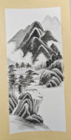 仿古山水卡纸小品（2）