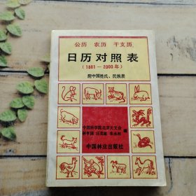 公歷 農(nóng)歷 干支歷 日歷對(duì)照表（1881-2000年）
