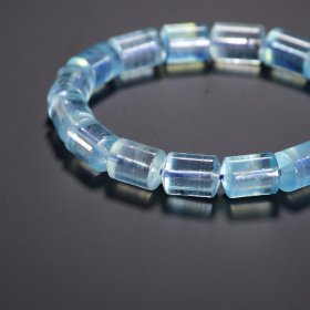 旧藏 海蓝宝桶珠手串