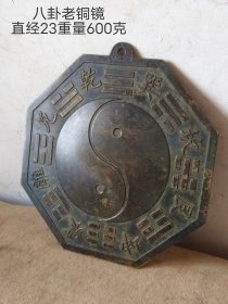 八卦老铜镜一枚，全品如图。