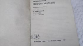 FOUNDATIONS OF MODERN ANALYSIS 数学分析教程 第1卷 修订重印本(英文版)