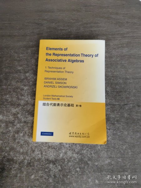 结合代数表示论基础(第1卷)