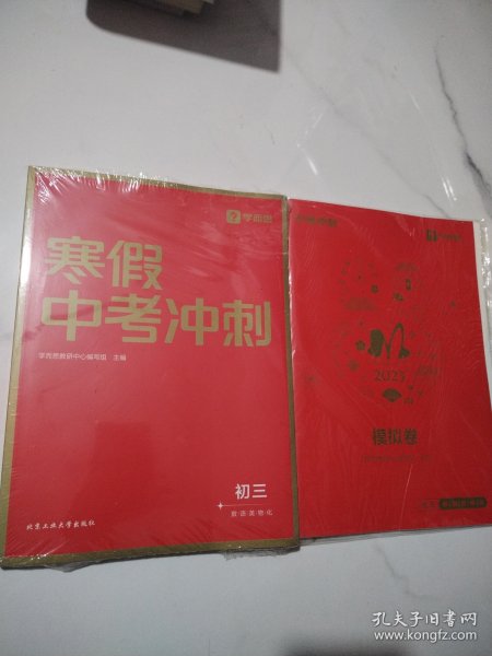 学而思寒假中考冲刺初三预复习 寒假作业一本通 语数英物化五科 2023新版全国通用 书+模拟卷 10天一轮复习科学规划 每科配套200分钟视频讲解+中考冲刺模拟卷（两本合售）