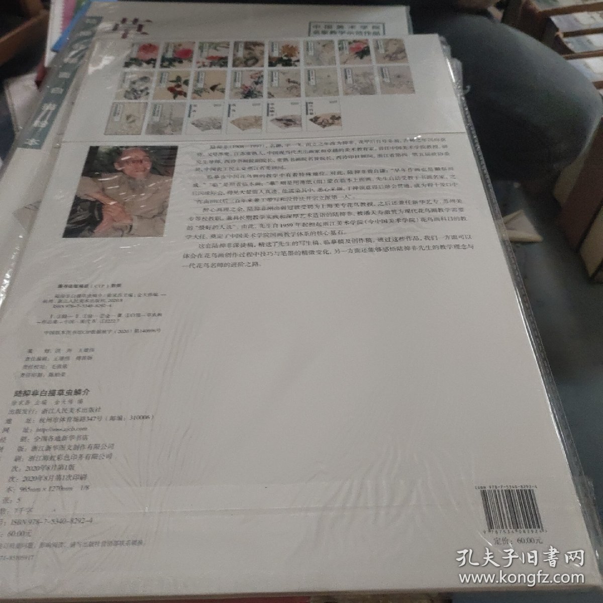 陆抑非白描·草虫鳞介/中国美术学院名家教学示范作品
