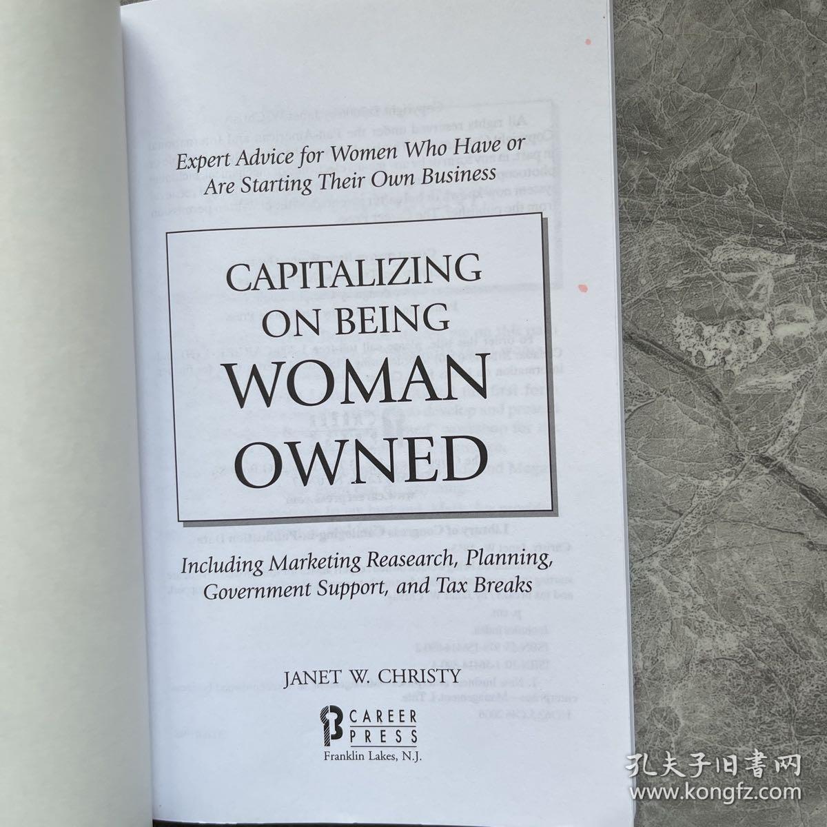 CAPITALIZING ON BEING WOMAN OWNED