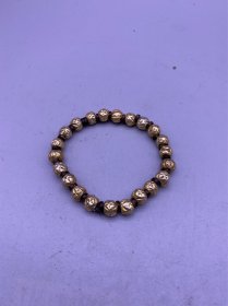 老银鎏金包朱砂手串，珠径0.8厘米，品相如图，500包快递