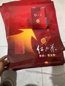 红山茶香烟广告（8张售）