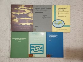 应用技术数学 信息论统计决策涵数随机过程 生存下去适应移民家庭和儿童 研究与开发项目选择标准 对统计学的贡献 科学社会学科学机构和层次结构(六册合售)