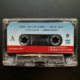 大陆版磁带《洪湖水，浪打浪    60年代中国歌剧舞剧金曲怀念篇 》专辑 上海音像公司出品 有歌词纸超90品 磁带近95品 发行编号：无  发行时间：1995年  歌手列示：万山红、阎维文、张也、罗宁娜、张秀艳等