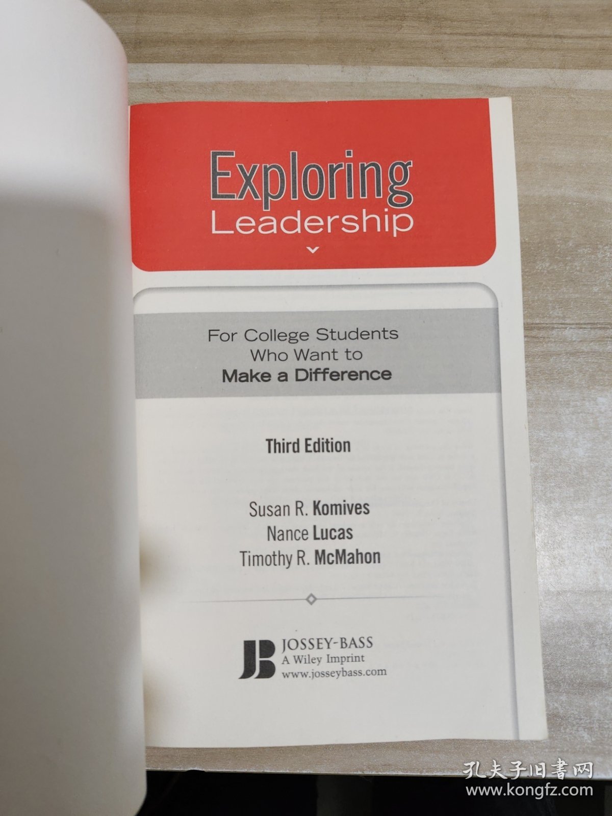 Exploring Leadership For College Students Who Want to Make a Difference THIRD EDITION