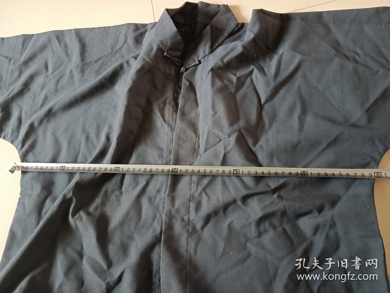 手工缝制老粗布对扣褂子