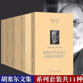 胡塞尔文集系列 套装共11种14册：逻辑研究+内时间意识现象学+逻辑学与认识论导论+文章与书评+现象学的心理学+被动综合分析+关于时间意识的贝尔瑙手稿+文章与讲演+欧洲科学的危机与超越论的现象  商务￼￼