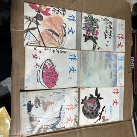 作文1985（1.3笔记.6.7.8.9）6本合售 字不清晰
