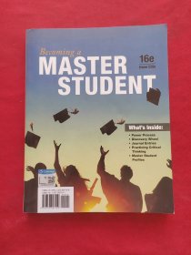 现货Becoming a Master Student (Mindtap Course List)[9781337097109]