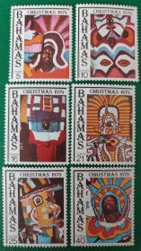 巴哈马邮票 1979年圣诞节 6全新