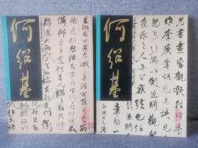 中国名家法书全集 何绍基（一、二两册全）有霉斑