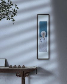 人物画 褚皮纸软片11*43cm 吴耕耘，1996毕业于中国美术学院。中国美术家会员，上海美协会员，浙江美术家协会会员。三十五次参加文化部，中国美协主办的全国美展，获奖12次，最高奖五次，铜奖一次。第十二届全国美展，金陵百家全国美展，中国画三百家全国美展，浙江省花鸟画展铜奖，优秀奖。作品参拍保利拍卖等。