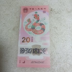 蛇年纪念钞