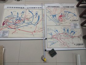 中央革命根据地第一二三次反围剿示意图