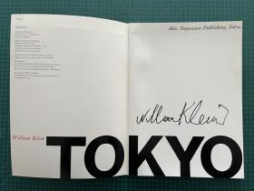 美国摄影家威廉·克莱因《东京1961》签名画册