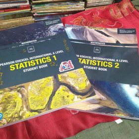 培生爱德思考试教材 Edexcel International A Level Statistics 1.2 Student Book 2本合售