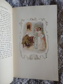 1904 Oliver Goldsmith - The Vicar of Wakefield 小说名著《威克斐牧师传》25张秀丽水彩插图 满堂烫金精装