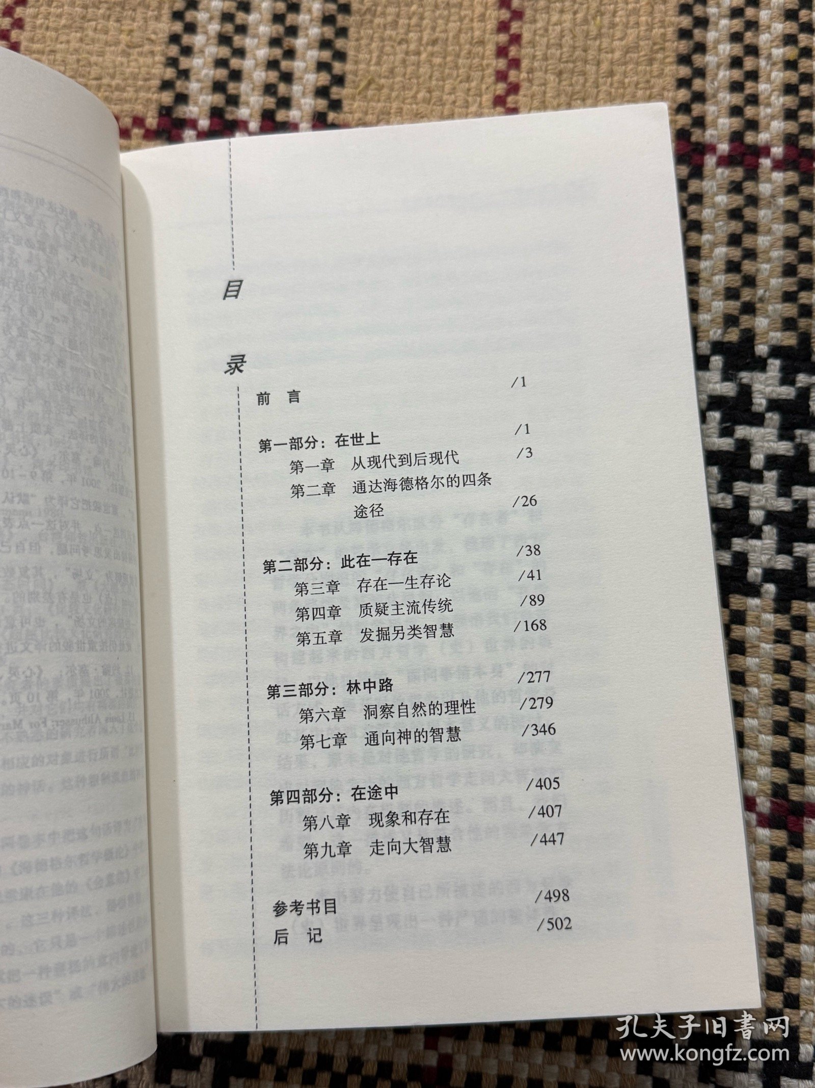 与当代学术大师对话丛书：走向大智慧 - 与海德格尔对话 品相自鉴