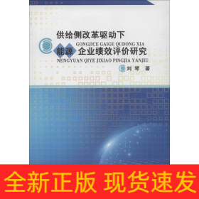 供給側(cè)改革驅(qū)動下能源企業(yè)績效評價研究