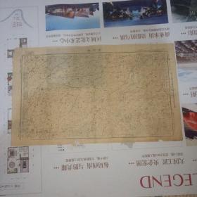 民国地图   贵州省平越县 岩坑场  尺寸57x34   民国三十三年制  实物图 品如图.