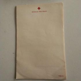 民国时期美国红十字会空白信笺