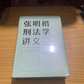 张明楷刑法学讲义（来一场有关正义的思维风暴）