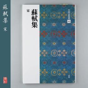 二玄社 中国法书选46 苏轼集〈宋〉 日本进口 毛笔字帖