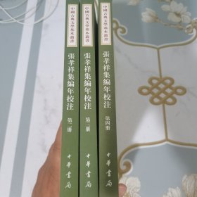 张孝祥集编年校注第二，三，四册合售