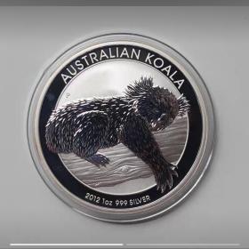 2012年澳大利亚考拉银币.12考拉银币.树袋熊银币.1盎司银币