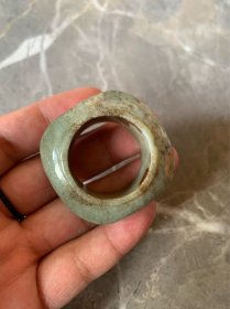 清代老玉手把件一个古玩古董收藏品