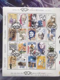 丁丁历险记邮票  1999年比利时发行！埃尔热提线木偶！