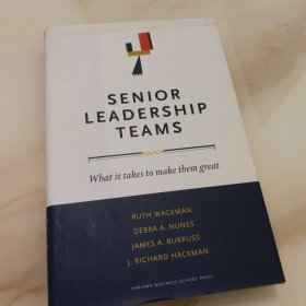 Senior Leadership Teams: What It Takes to Make Them Great (Leadership for the Common Good)