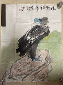 名家画家花鸟画国画字画书画作品纯手绘成品水墨画条幅竖版