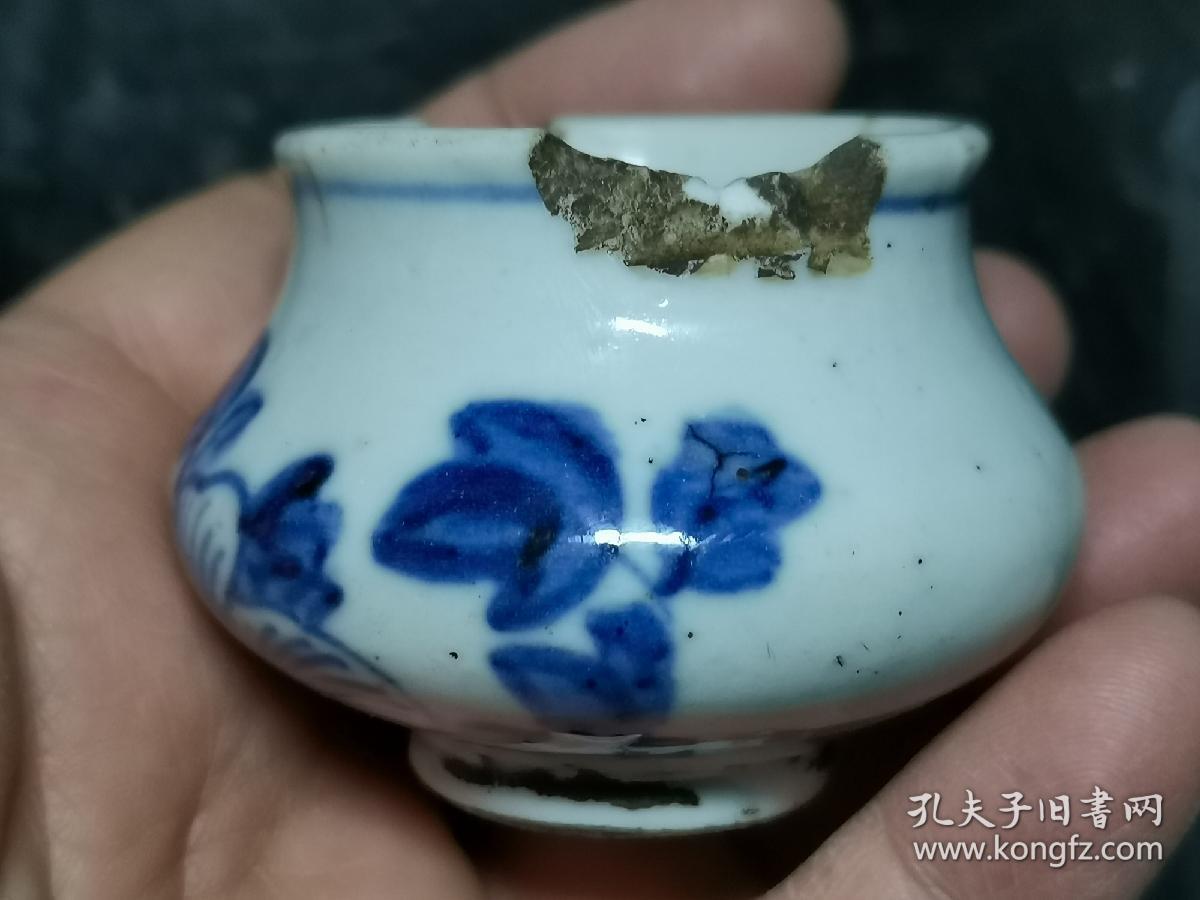 清早期青花琴炉