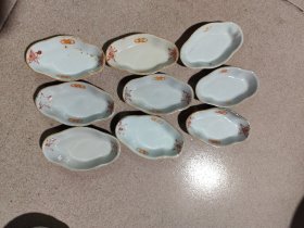 21.民国广东大埔高陂瓷花卉碟