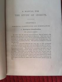 A Manual For The Study Of Insects (1895)【金陵大学馆藏。藏书票一枚】