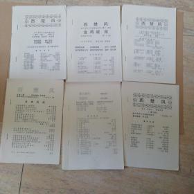 西楚風(fēng)第（8—13）期6冊(cè)