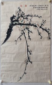 萧建初花鸟画梅花