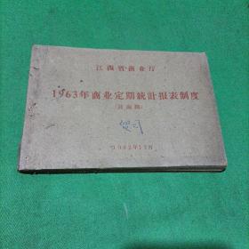 江西省商业厅1963年商业定期统计报表制度（讨论稿）