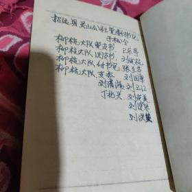 1972年版老日记本(是招远县、灵山公社、赠给柳杭大队桂秀英的)内容干净，就后面一页有点点笔迹、见图)