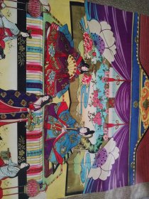 日本浮世绘木版画-保真 色彩鲜艳 包老到至少民国 画芯尺寸 裱有缺口 介意慎拍