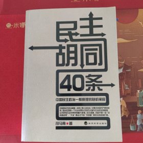 民主胡同40条：中国民主政治一般原理的随机阐释