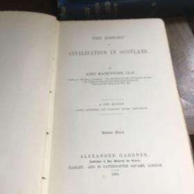 《苏格兰文明史》（卷3）  the history of civilisation in Scotland volume third